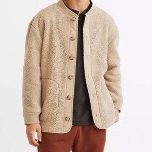 Men’s Madewell Sherpa Jacket Beige Medium